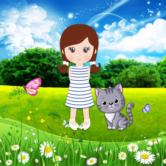 girl-and-cat-in-garden