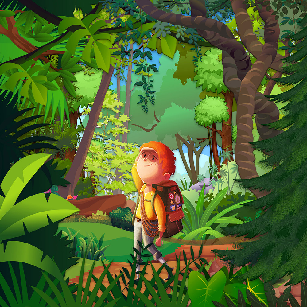 kid in jungle